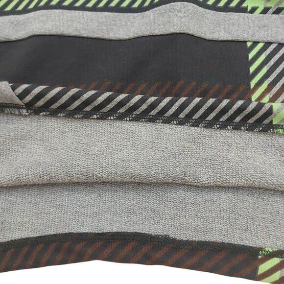 Adidas Ivy Park Cropped Halls Of Ivy Hoodie Womens XS Gray Brown Allover Print - Picture 6 of 11